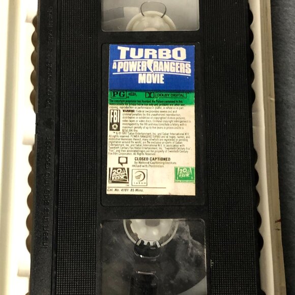 Turbo: A Power Rangers Movie (VHS, 1997) Clamshell - Picture 7 of 7